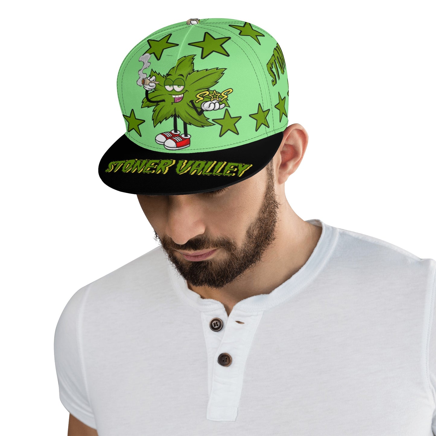 Leaf Me Alone 2.0 420 S.O.S Edition Mint Green Snapbacks