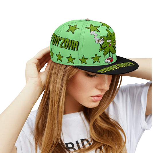 Leaf Me Alone 2.0 420 S.O.S Edition Mint Green Snapbacks