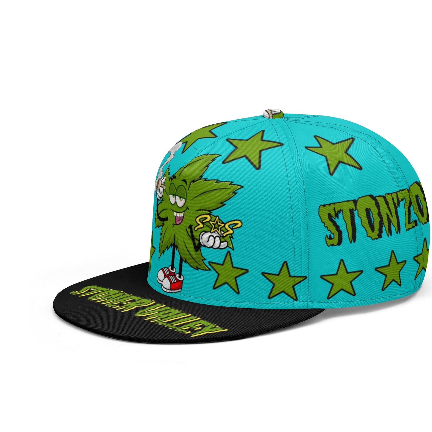 Leaf Me Alone 2.0 420 S.O.S Edition Turquoise Snapbacks