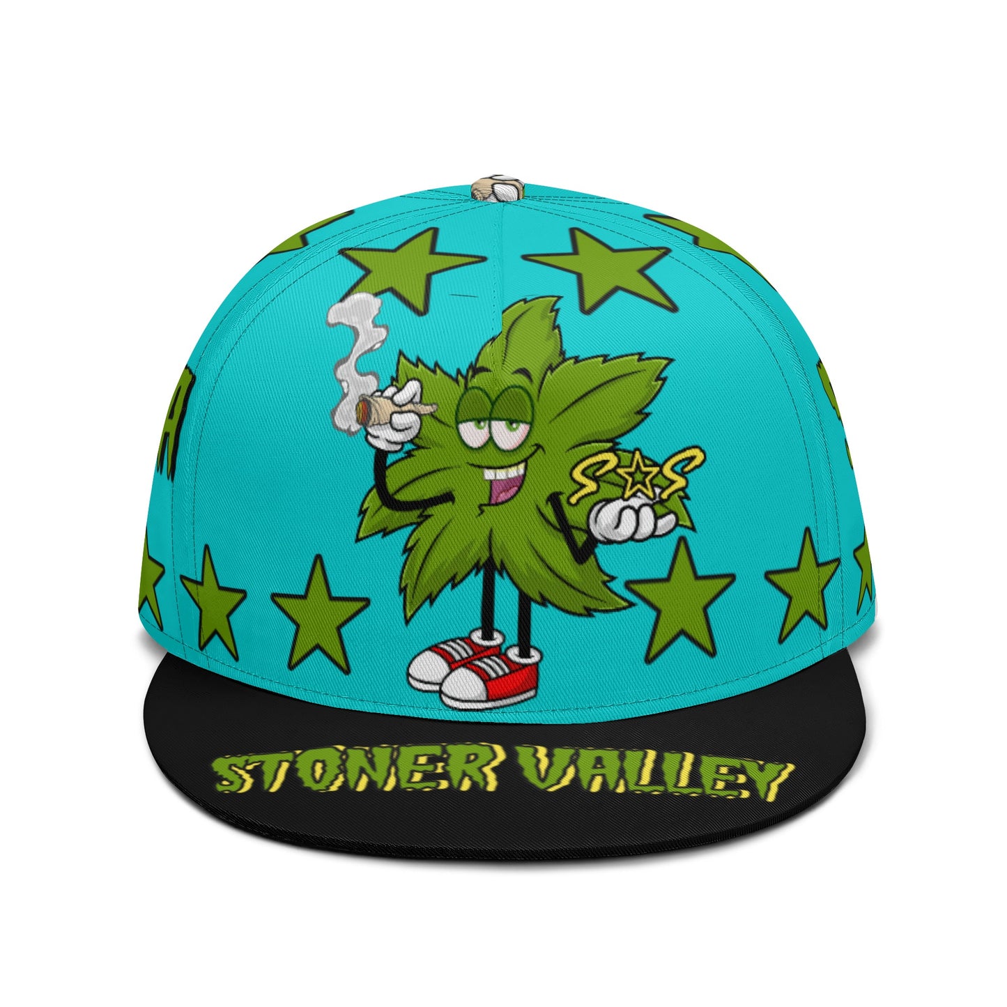 Leaf Me Alone 2.0 420 S.O.S Edition Turquoise Snapbacks