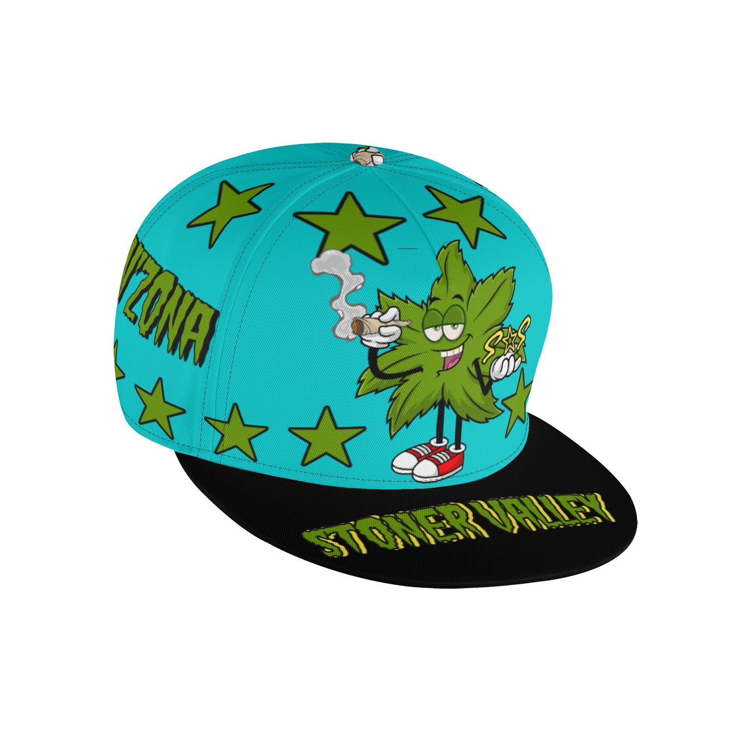 Leaf Me Alone 2.0 420 S.O.S Edition Turquoise Snapbacks