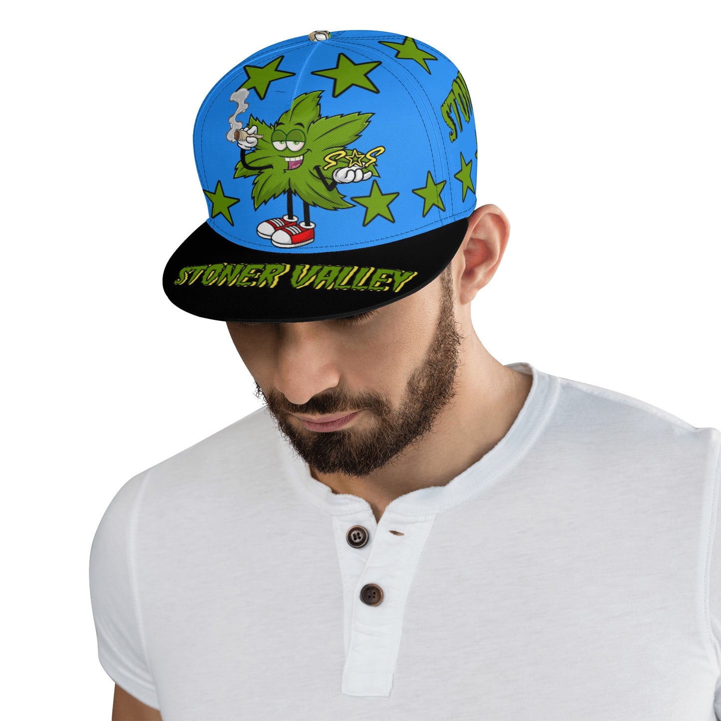 Leaf Me Alone 2.0 4/20 S.O.S Edition Blue Snapbacks