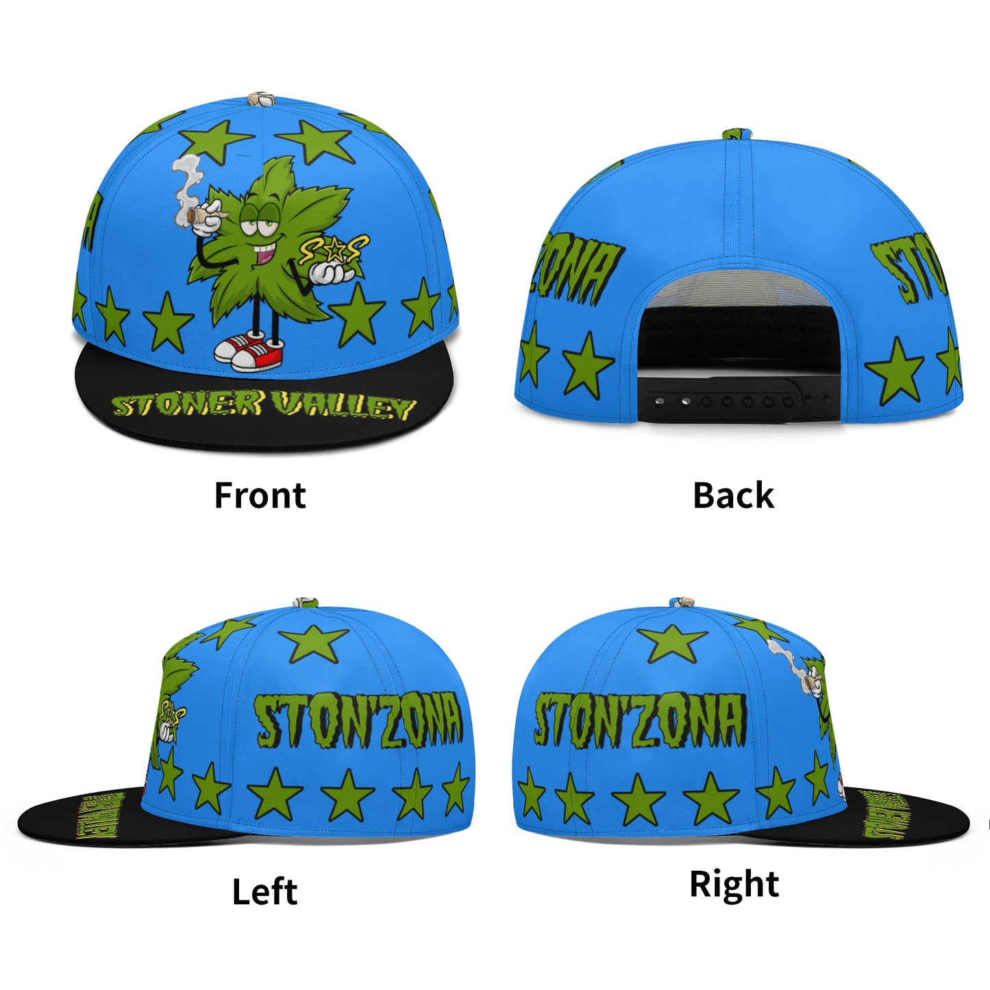 Leaf Me Alone 2.0 4/20 S.O.S Edition Blue Snapbacks