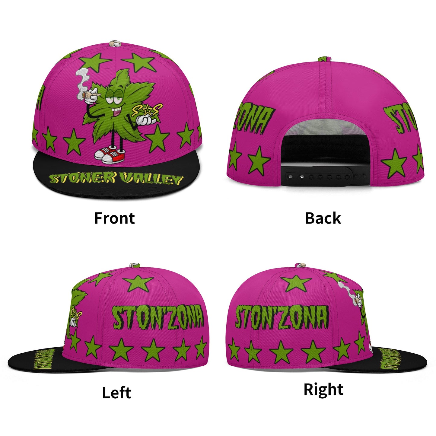 Leaf Me Alone 2.0 4/20 S.O.S Edition  Purple Snapbacks