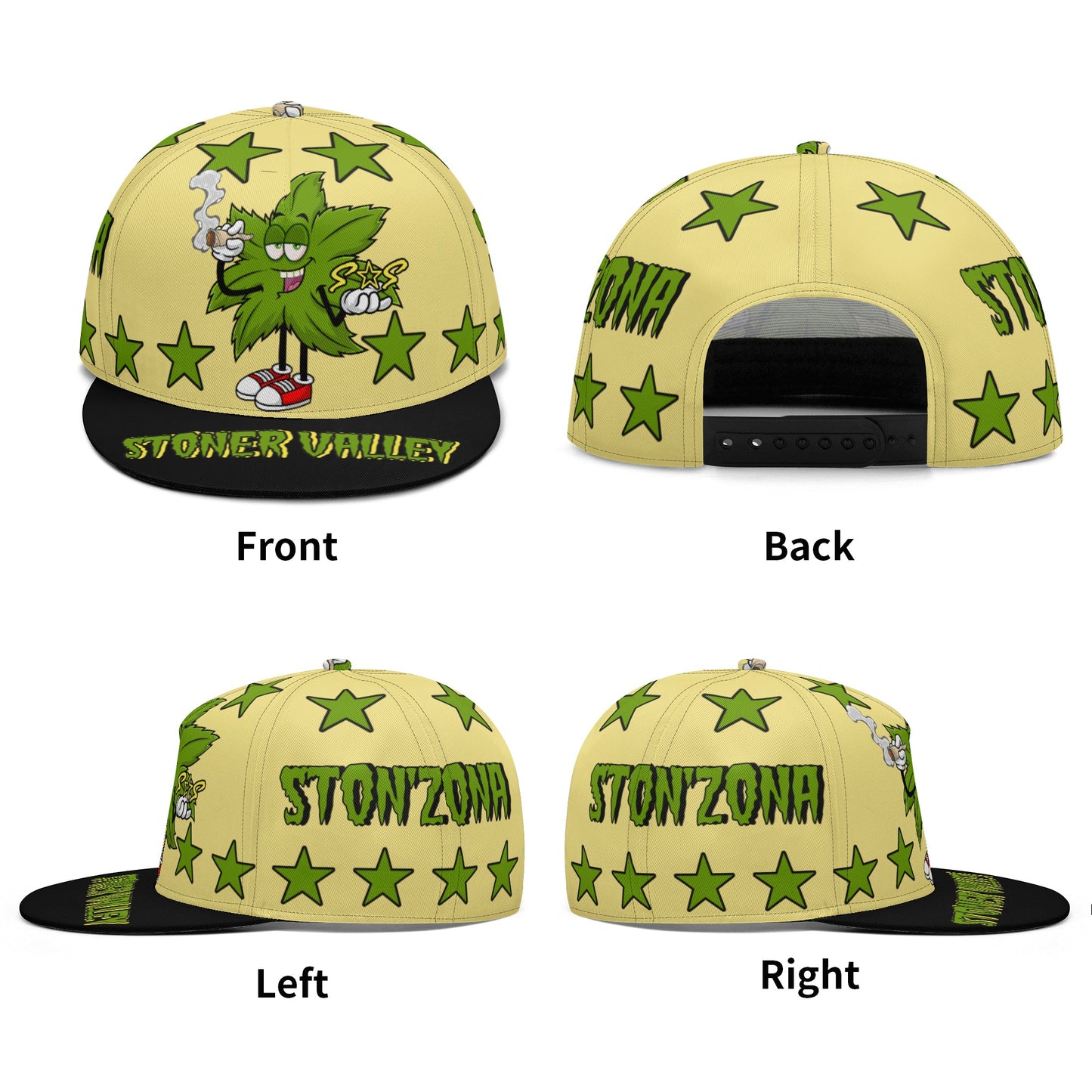 Leaf Me Alone 2.0 420 S.O.S Edition Tan Snapbacks