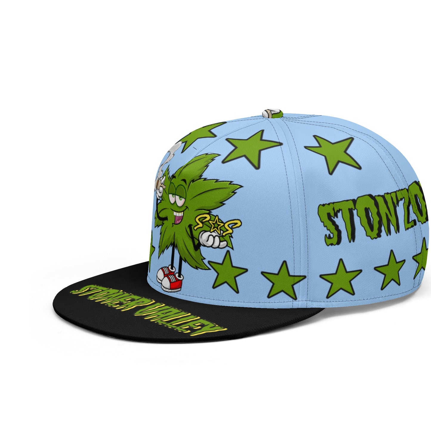 Leaf Me Alone 2.0 420 S.O.S Edition Sky Blue Snapbacks