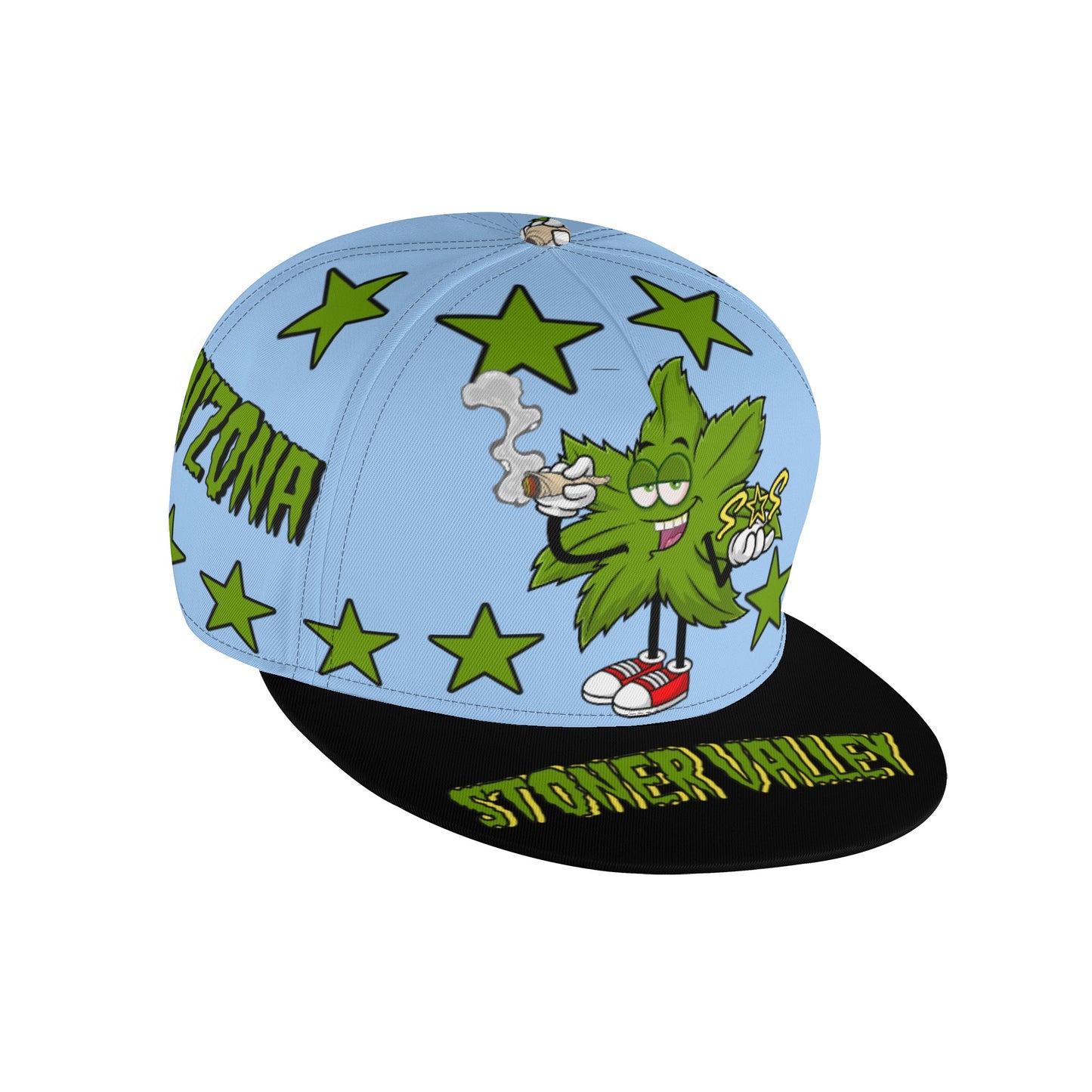 Leaf Me Alone 2.0 420 S.O.S Edition Sky Blue Snapbacks