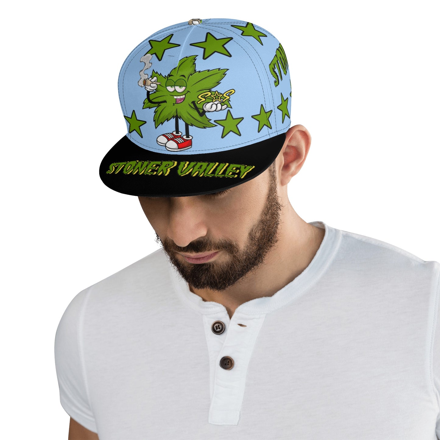 Leaf Me Alone 2.0 420 S.O.S Edition Sky Blue Snapbacks