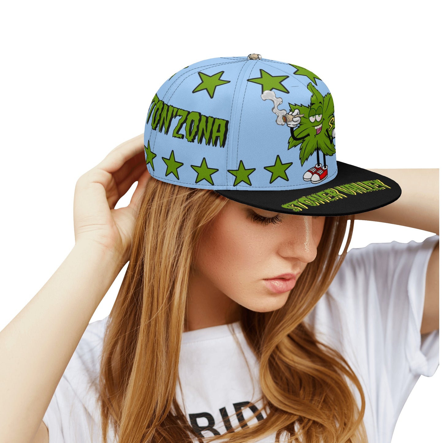 Leaf Me Alone 2.0 420 S.O.S Edition Sky Blue Snapbacks