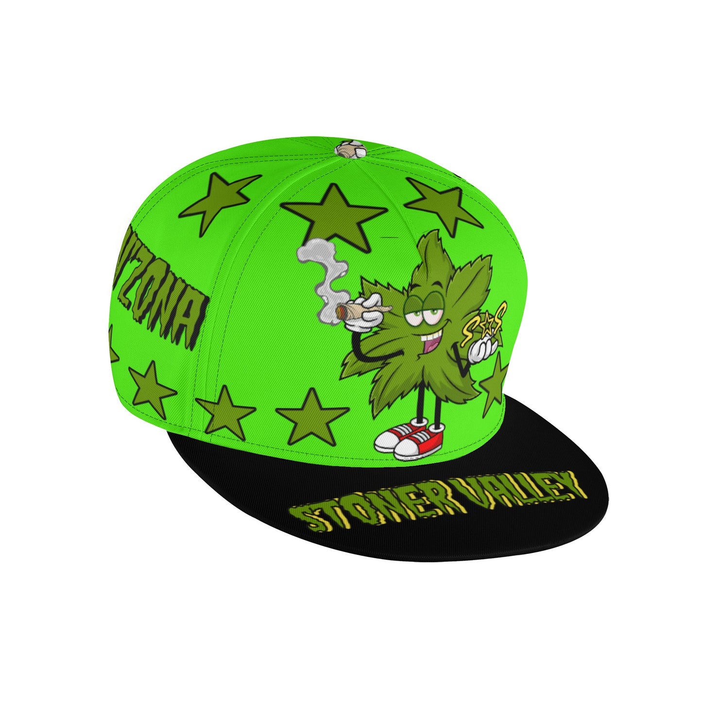 Leaf Me Alone 2.0 420 S.O.S Edition Goo Green Snapbacks