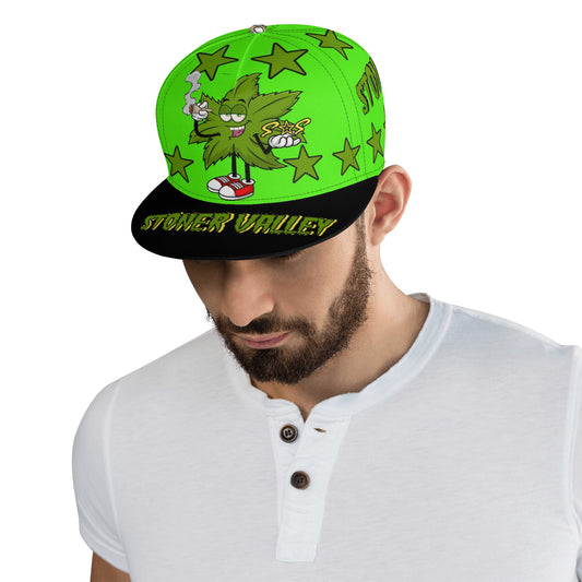 Leaf Me Alone 2.0 420 S.O.S Edition Goo Green Snapbacks