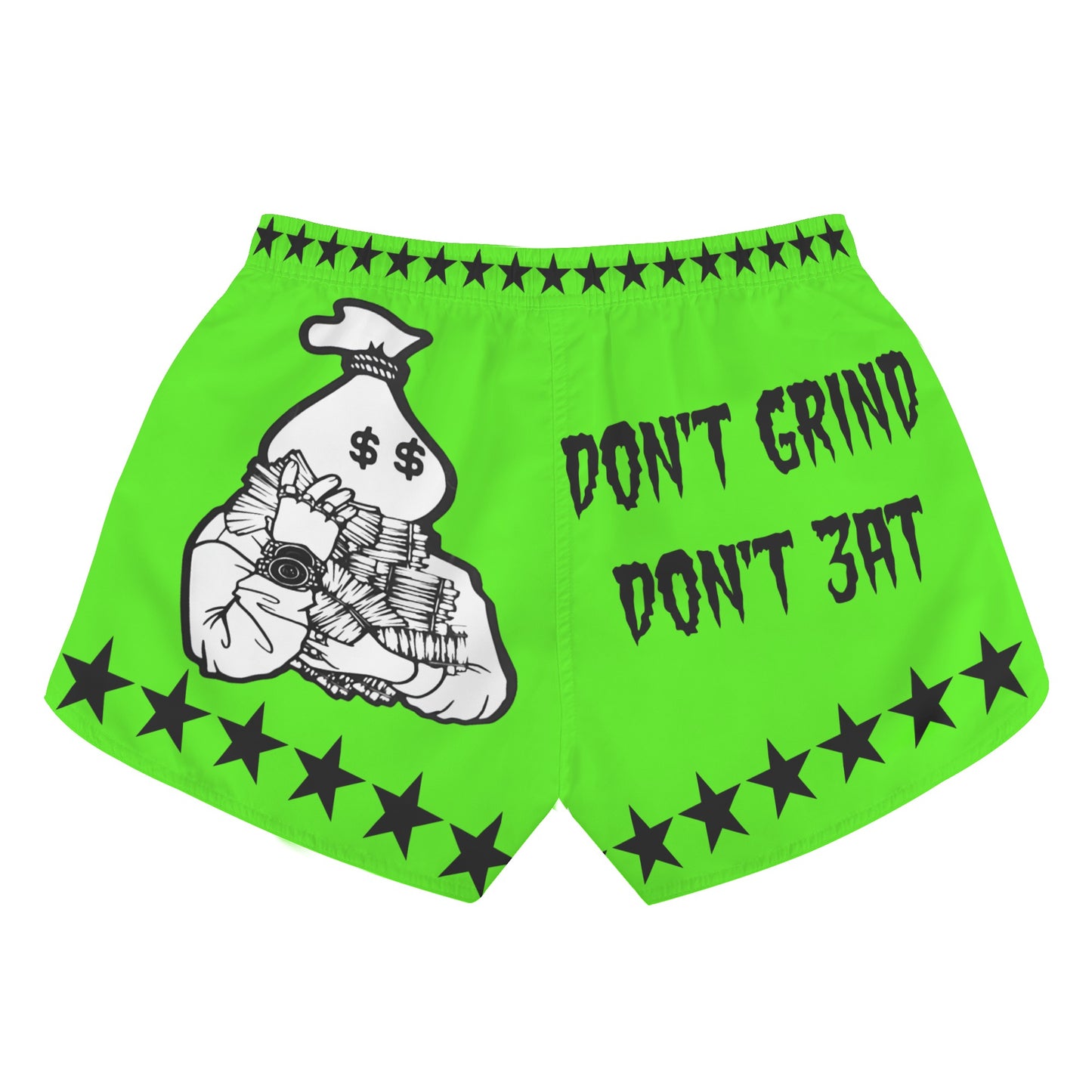 Money Man D.G.D.E (Dont Grind Dont Eat) Edition Womens Goo Green Shorts