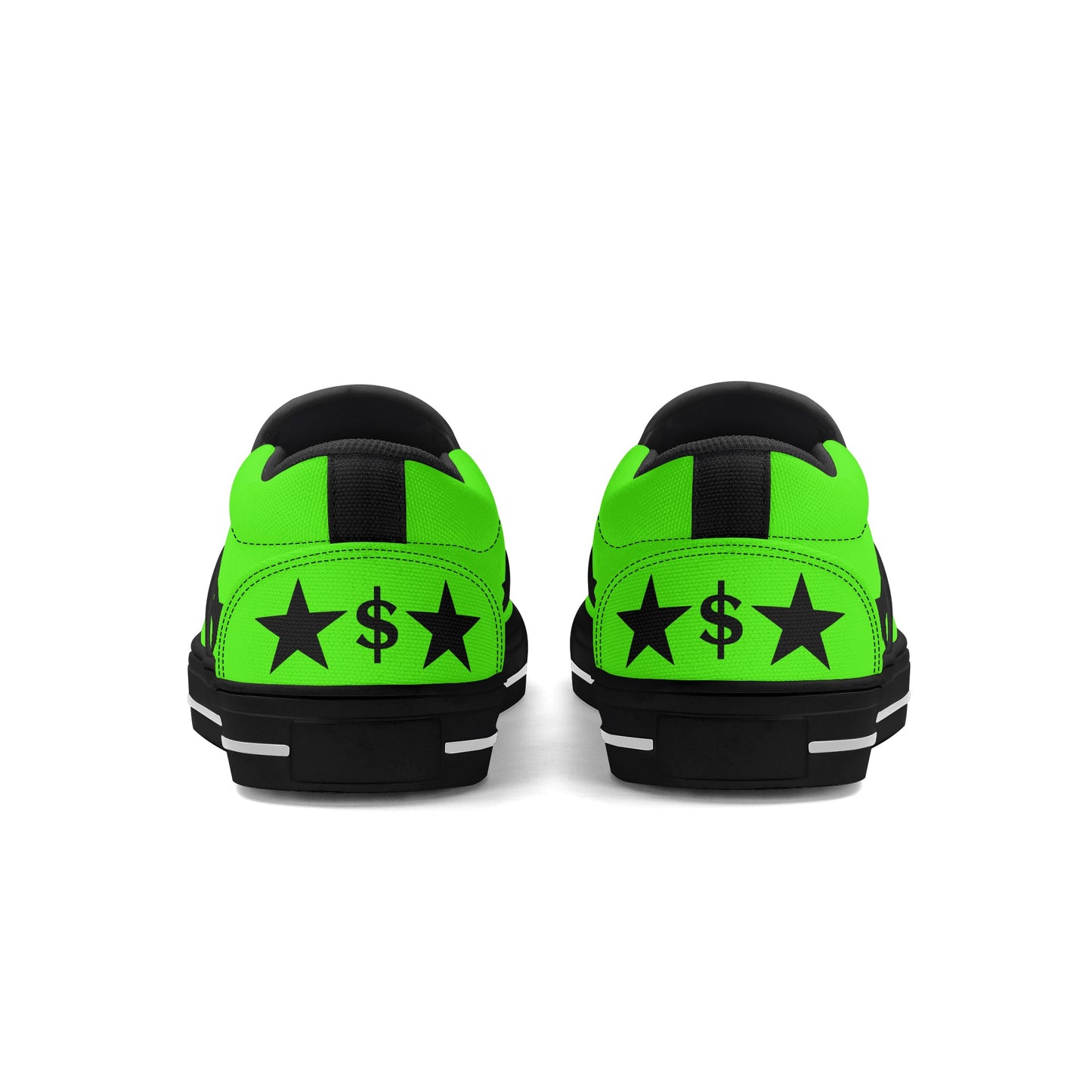 Money Man D.G.D.E (Dont Grind Dont Eat) Mens Goo Green Slip On Star Kicks