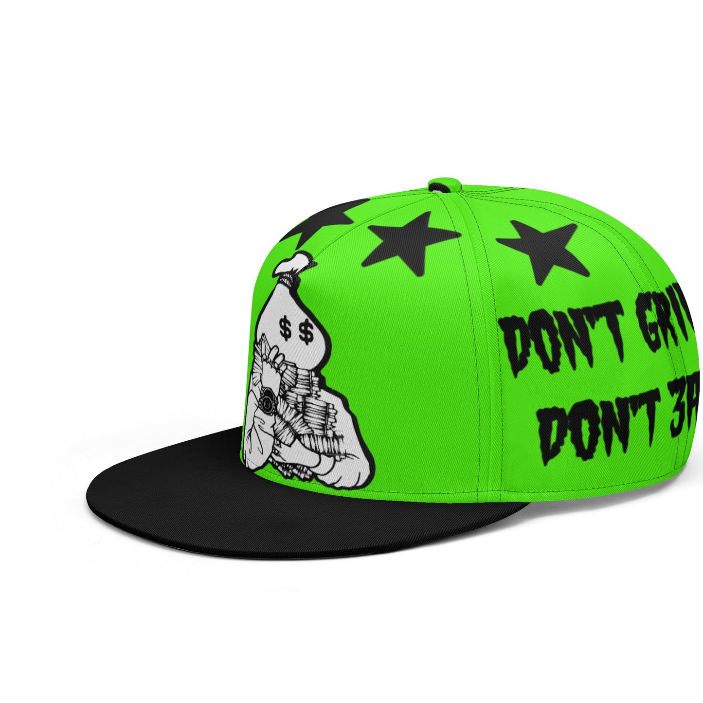 Money Man D.G.D.E (Dont Grind Dont Eat) Goo Green Snapbacks