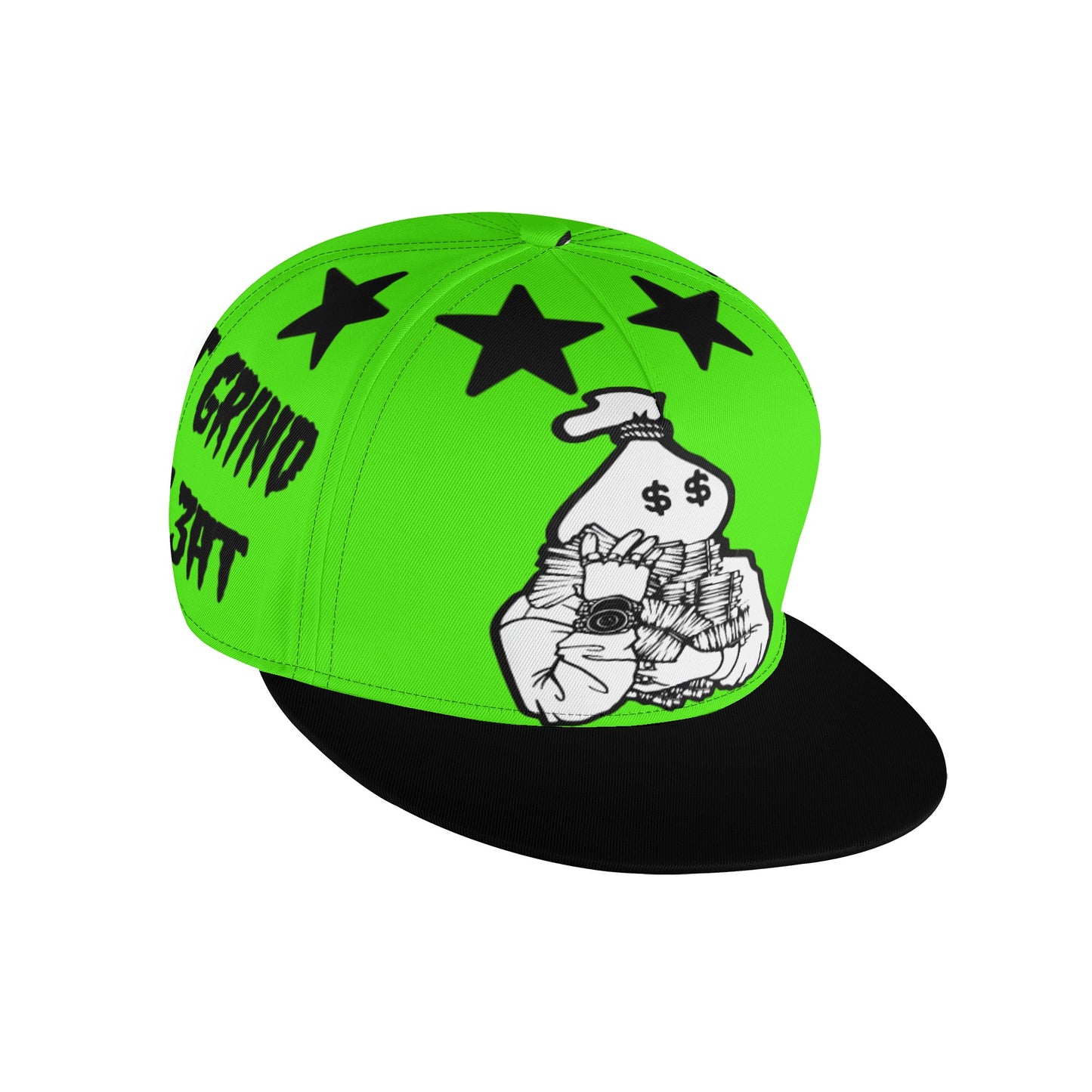 Money Man D.G.D.E (Dont Grind Dont Eat) Goo Green Snapbacks