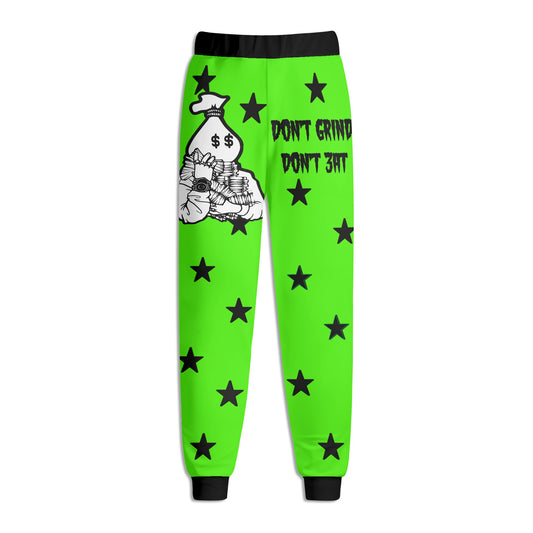 Money Man D.G.D.E (Dont Grind Dont Eat) Mens Goo Green Sweatpants