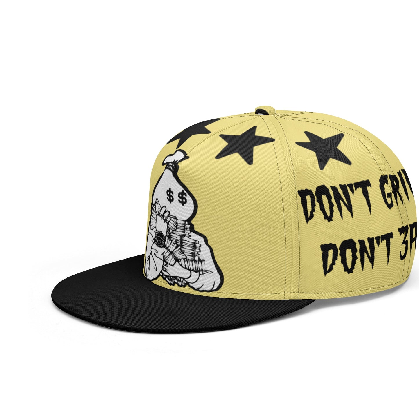 Money Man D.G.D.E (Dont Grind Dont Eat) Tan Snapbacks