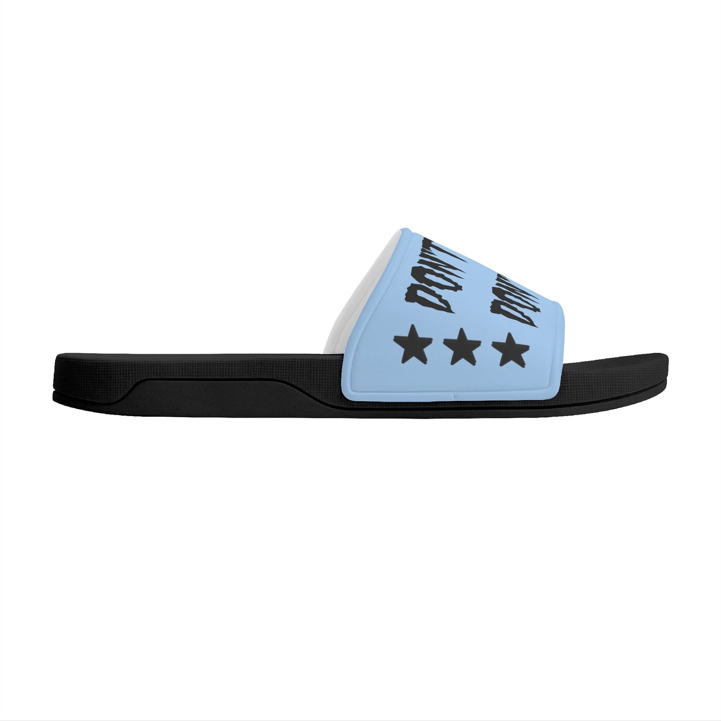 Money Man D.G.D.E (Dont Grind Dont Eat) Mens Sky Blue Star Slides