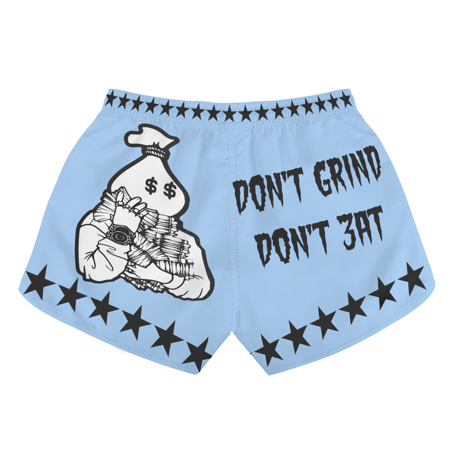 Money Man D.G.D.E (Dont Grind Dont Eat) Edition Womens Sky Blue Shorts