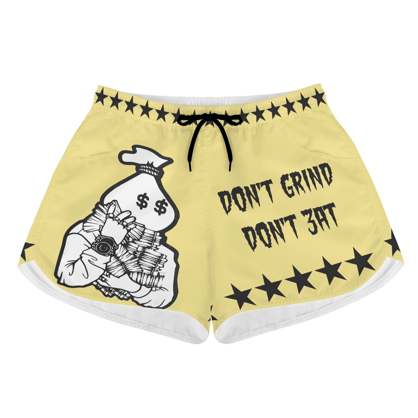 Money Man D.G.D.E (Dont Grind Dont Eat) Edition Womens Tan Shorts