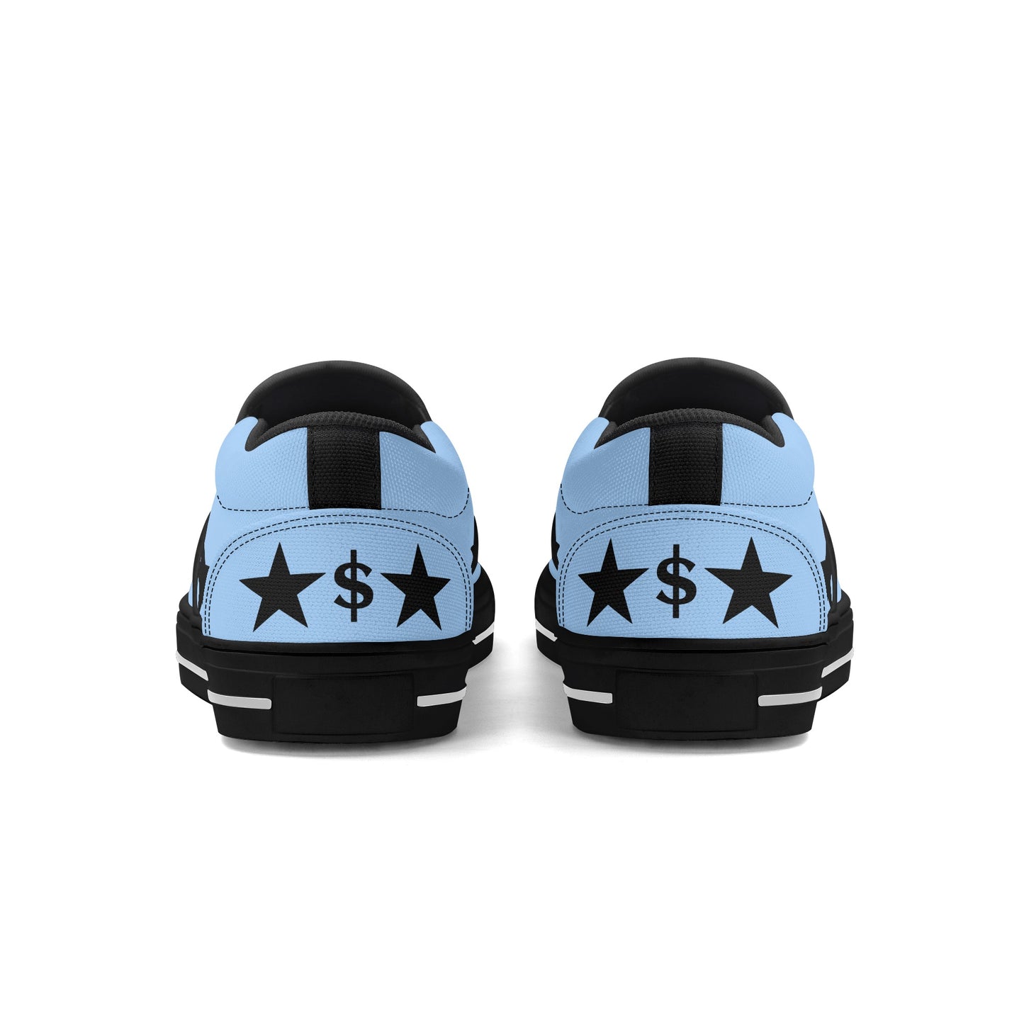 Money Man D.G.D.E (Dont Grind Dont Eat) Mens Sky Blue Slip On Star Kicks