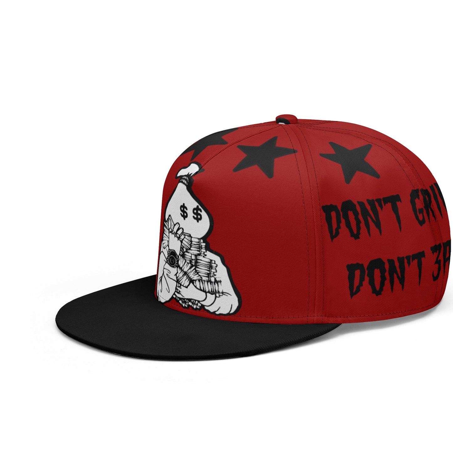 Money Man D.G.D.E (Dont Grind Dont Eat) Maroon Snapbacks