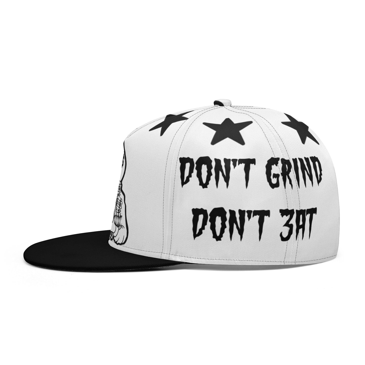 Money Man D.G.D.E (Dont Grind Dont Eat) White Snapbacks