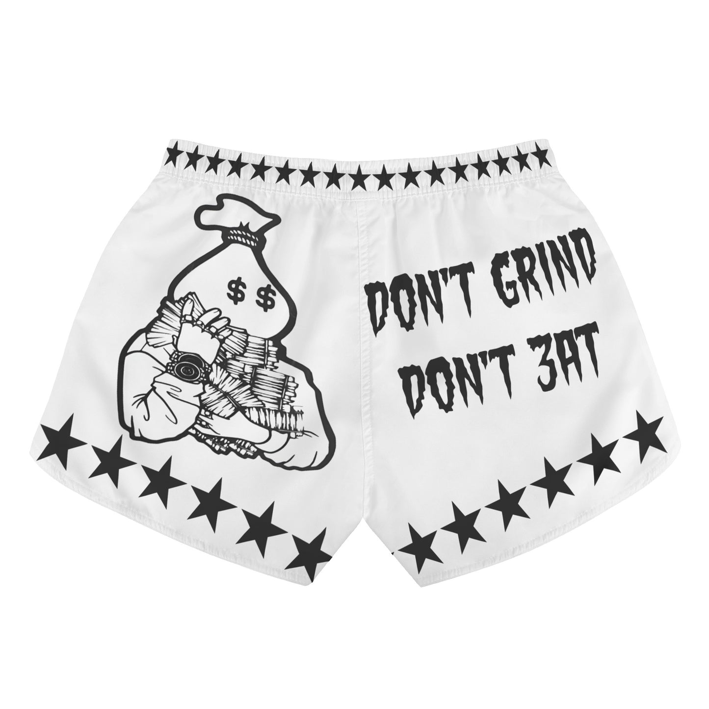 Money Man D.G.D.E (Dont Grind Dont Eat) Edition Womens White Shorts