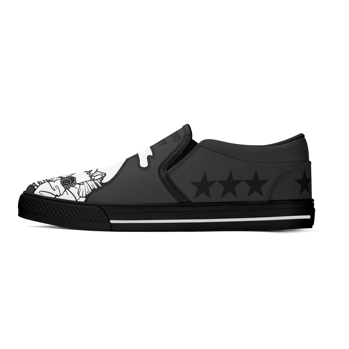 Money Man D.G.D.E (Dont Grind Dont Eat) Mens Black Slip On Star Kicks