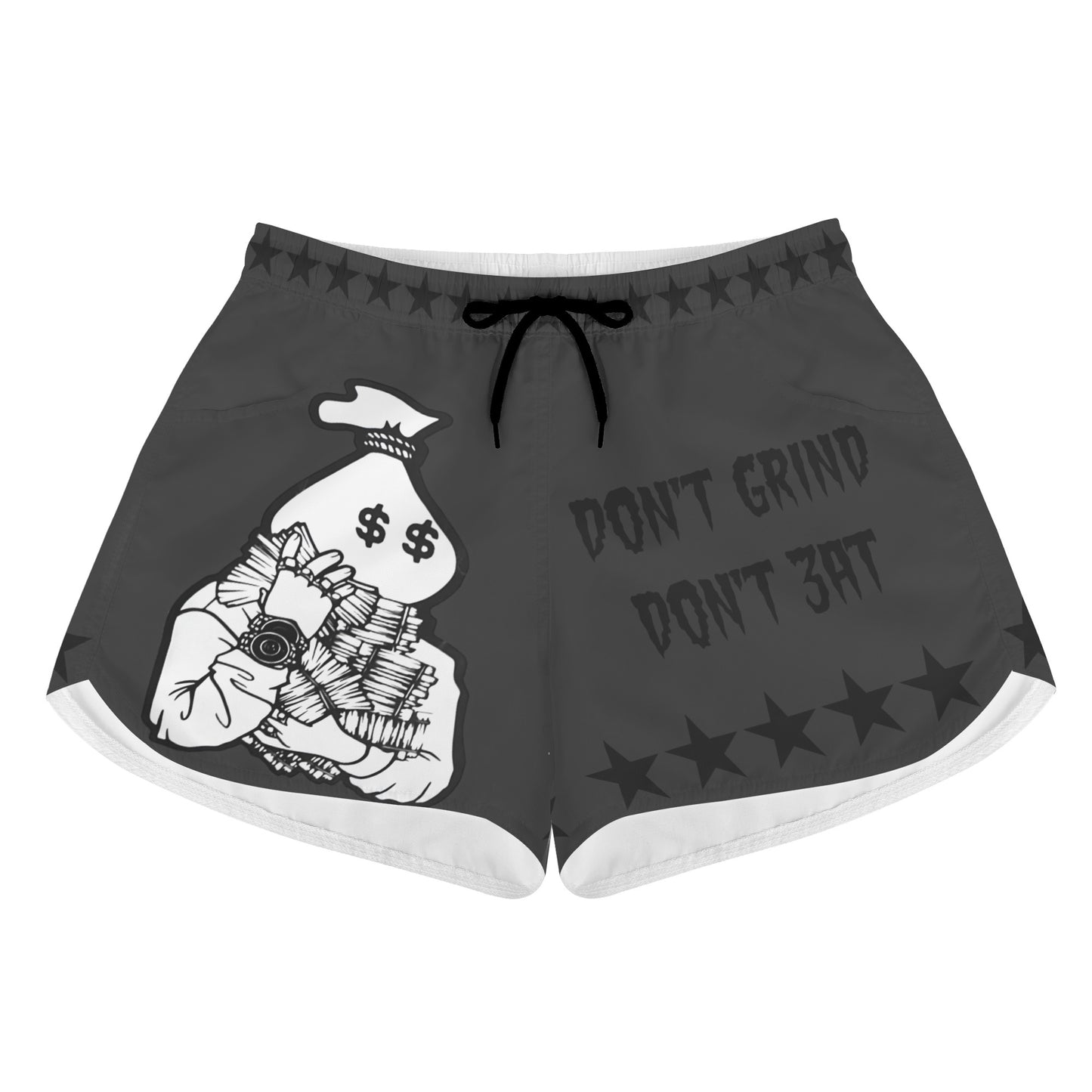 Money Man D.G.D.E (Dont Grind Dont Eat) Edition Womens Black Shorts