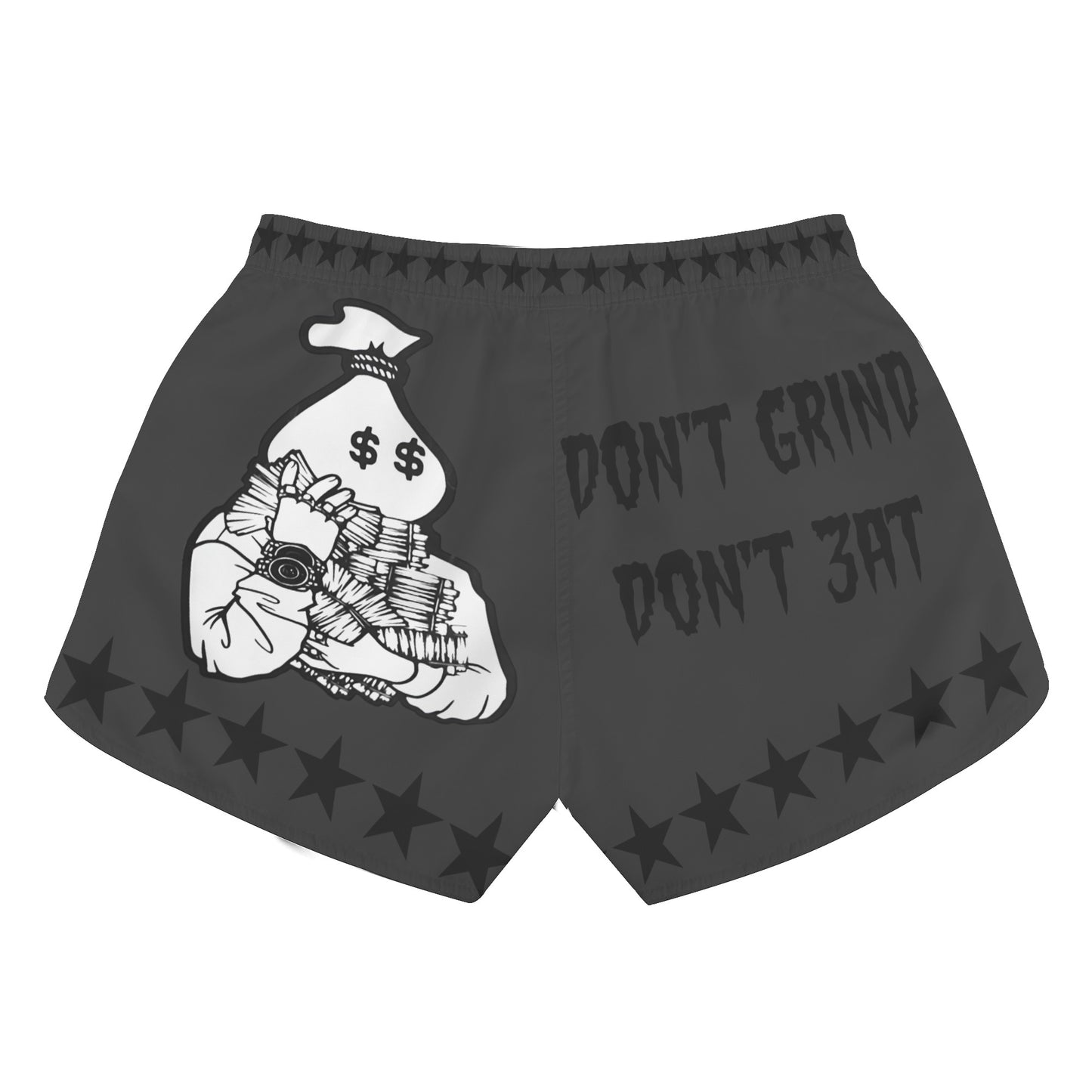 Money Man D.G.D.E (Dont Grind Dont Eat) Edition Womens Black Shorts