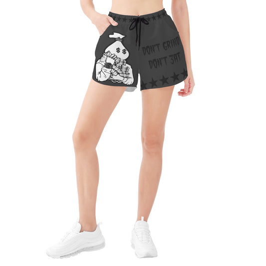 Money Man D.G.D.E (Dont Grind Dont Eat) Edition Womens Black Shorts