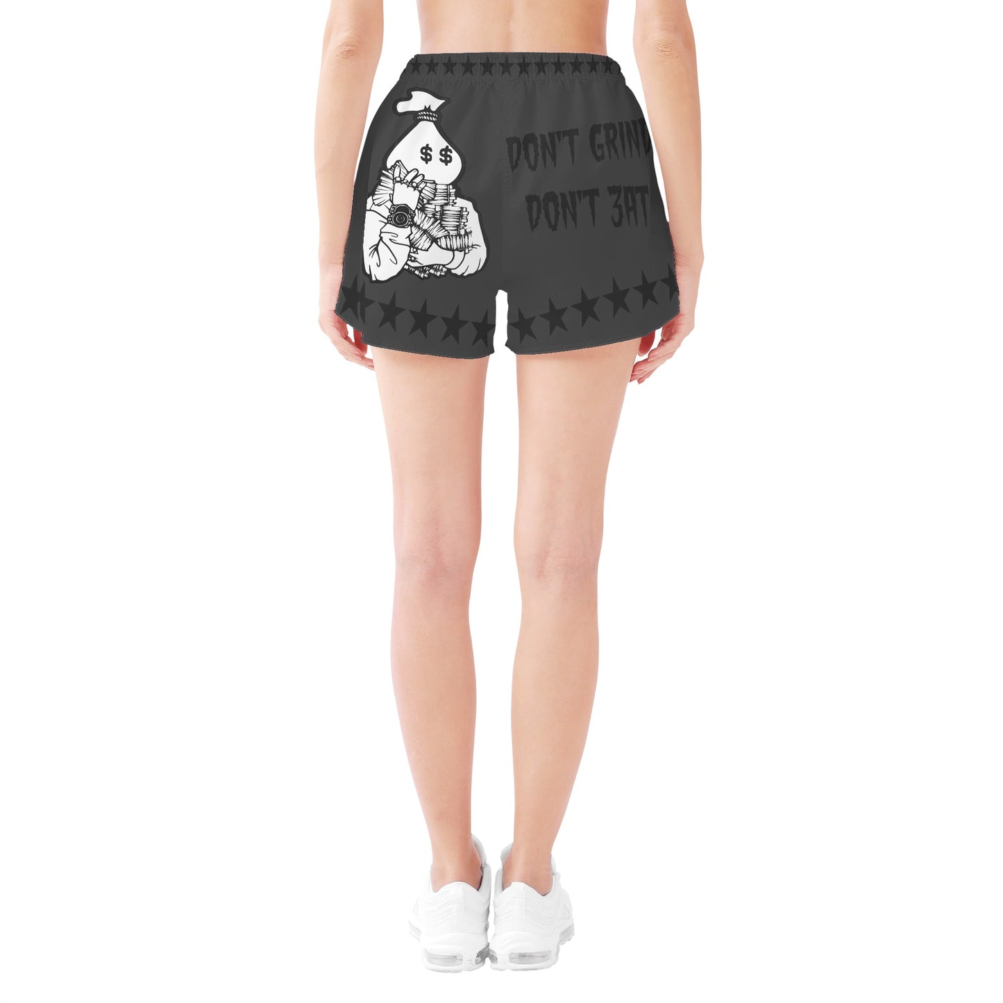 Money Man D.G.D.E (Dont Grind Dont Eat) Edition Womens Black Shorts