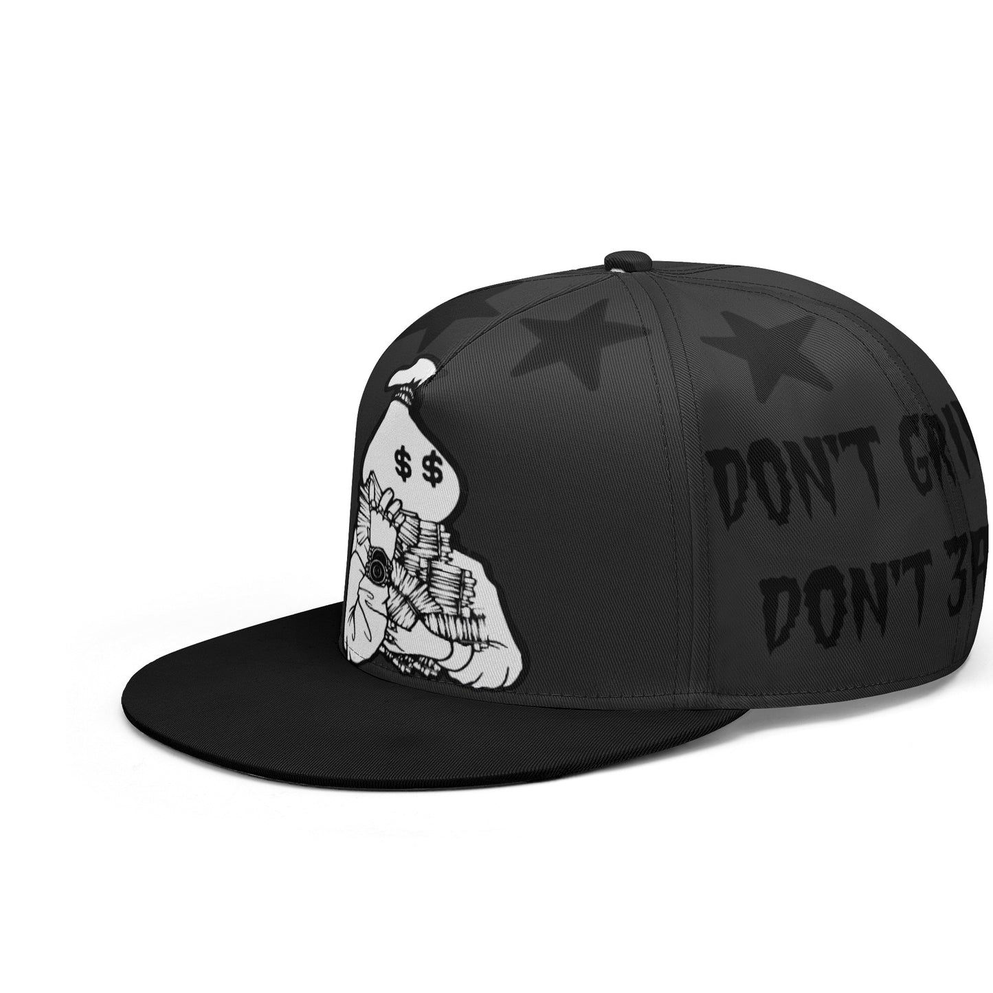 Money Man D.G.D.E (Dont Grind Dont Eat) Black Snapbacks