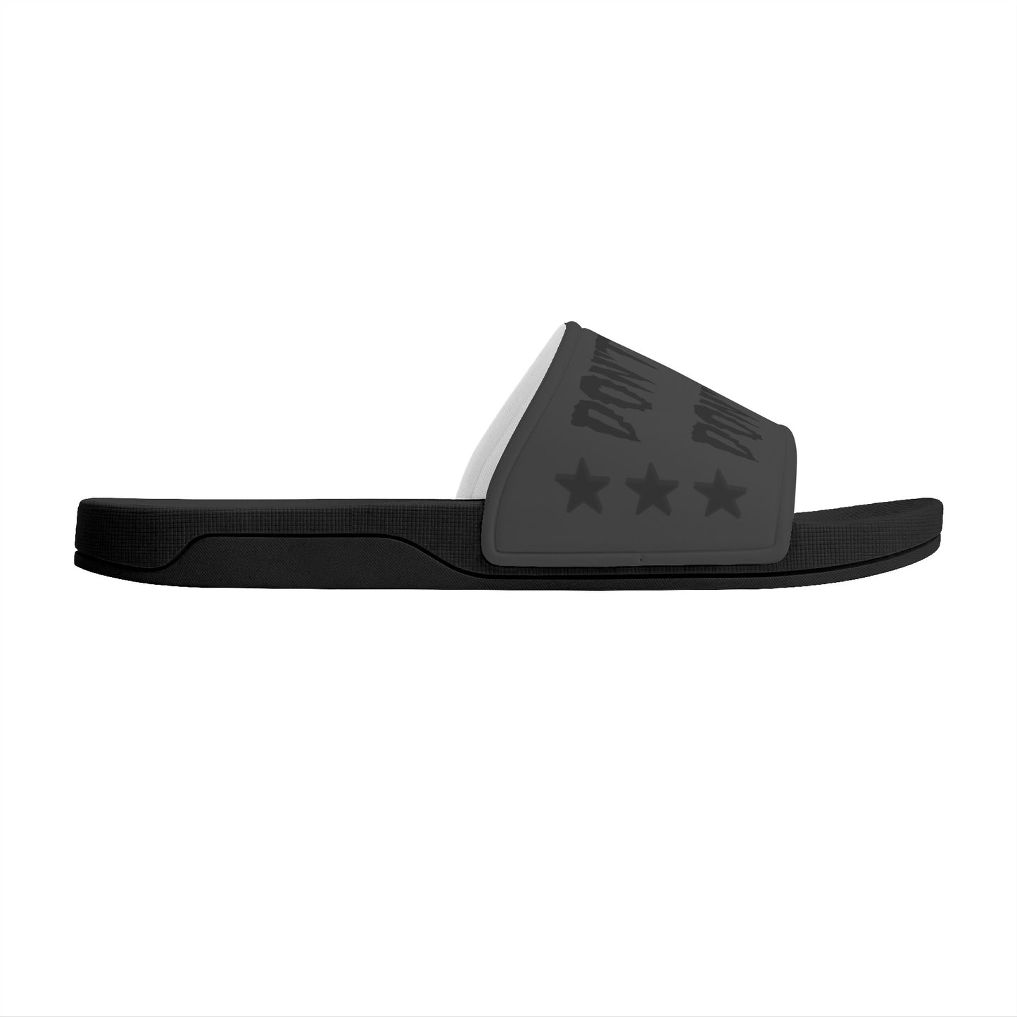 Money Man D.G.D.E (Dont Grind Dont Eat) Mens Black Star Slides