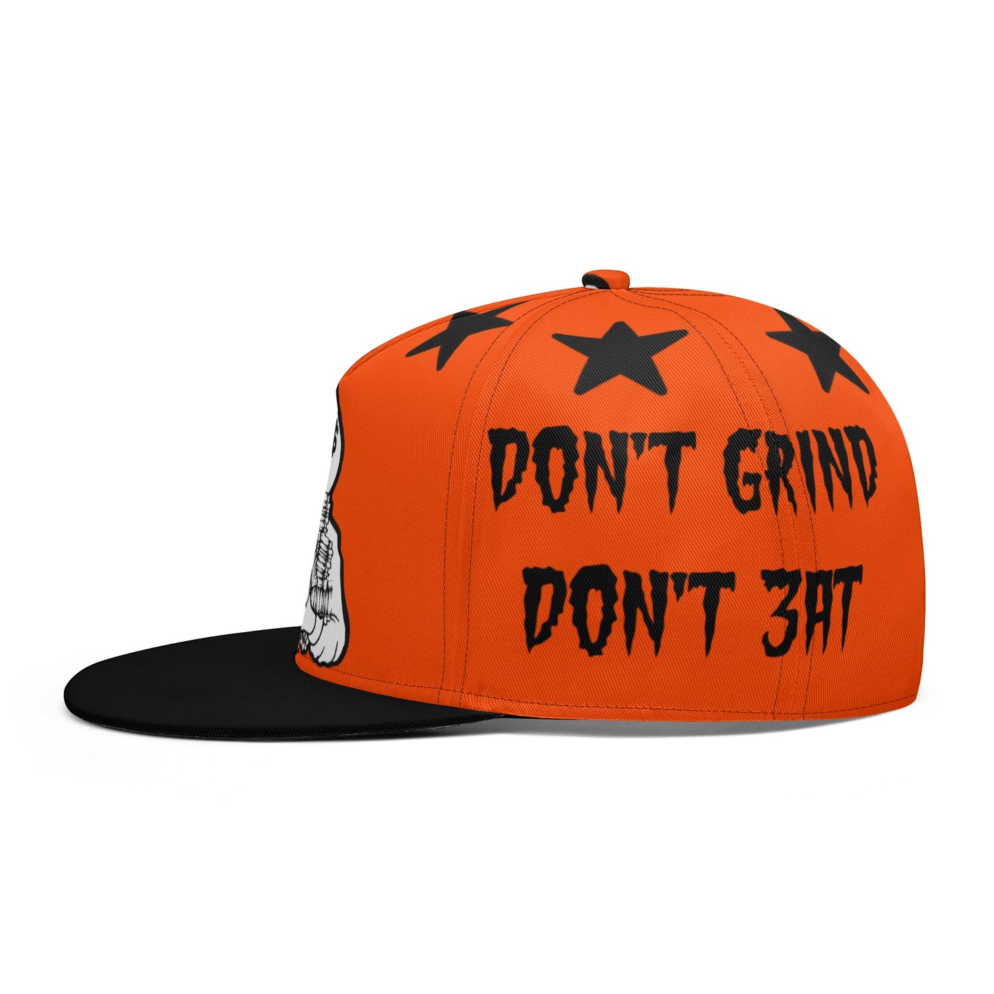 Money Man D.G.D.E (Dont Grind Dont Eat) Dark Orange Snapbacks