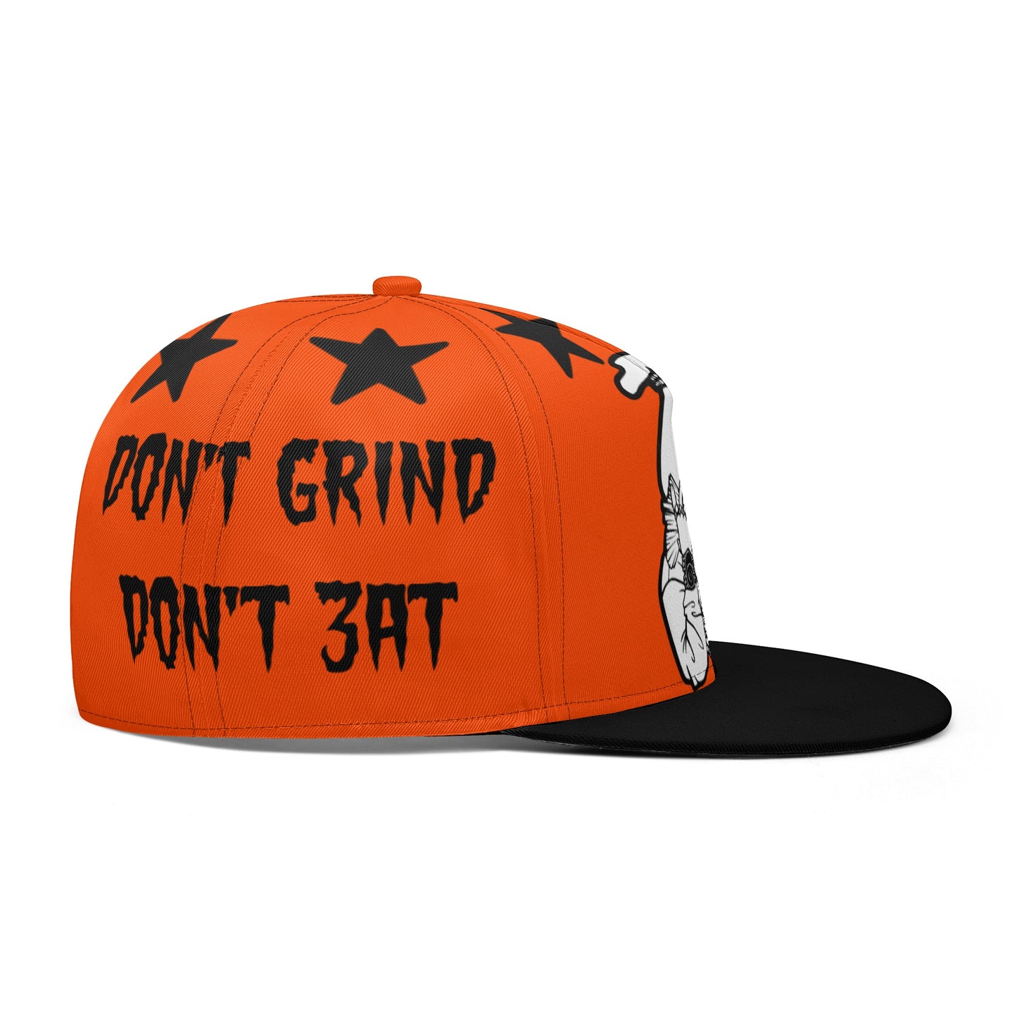 Money Man D.G.D.E (Dont Grind Dont Eat) Dark Orange Snapbacks