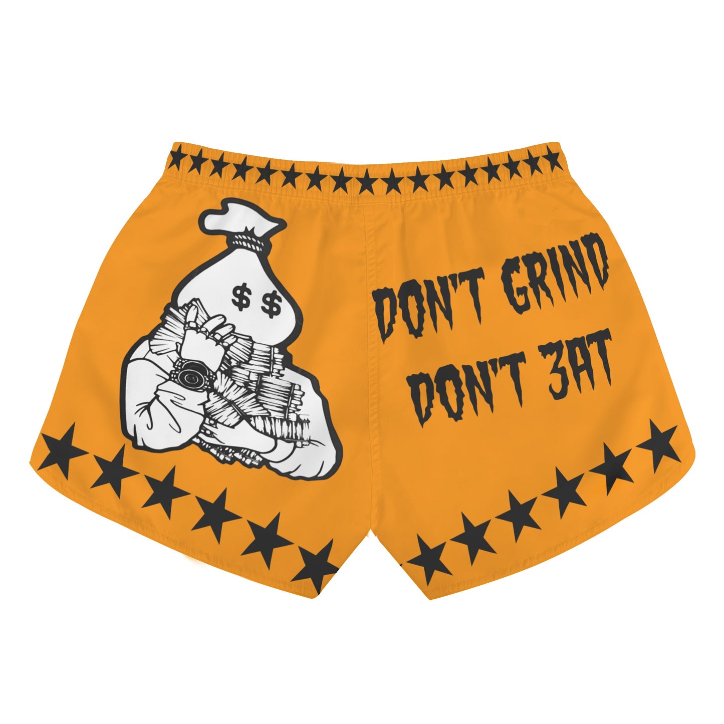 Money Man D.G.D.E (Dont Grind Dont Eat) Edition Womens Orange Shorts