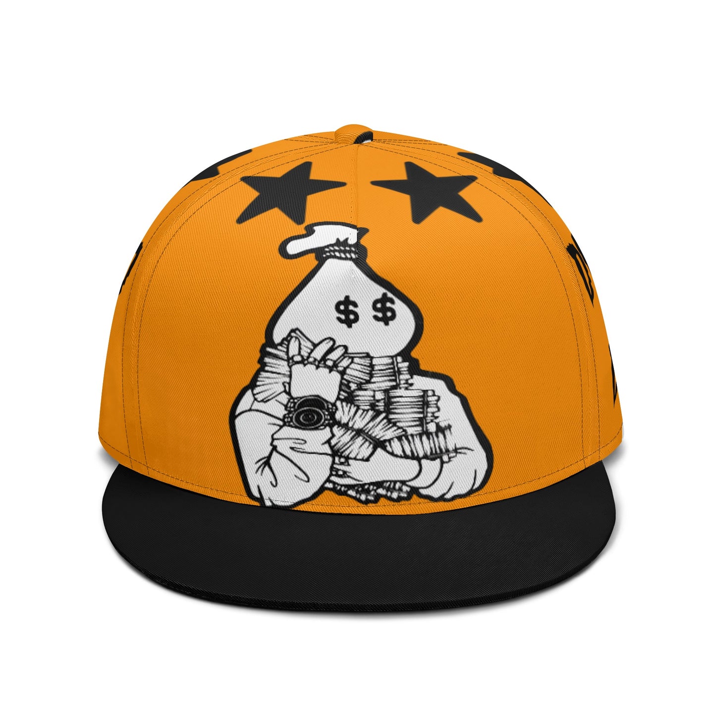 Money Man D.G.D.E (Dont Grind Dont Eat) Orange Snapbacks