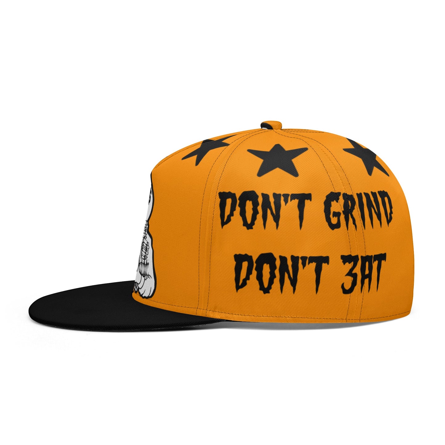 Money Man D.G.D.E (Dont Grind Dont Eat) Orange Snapbacks