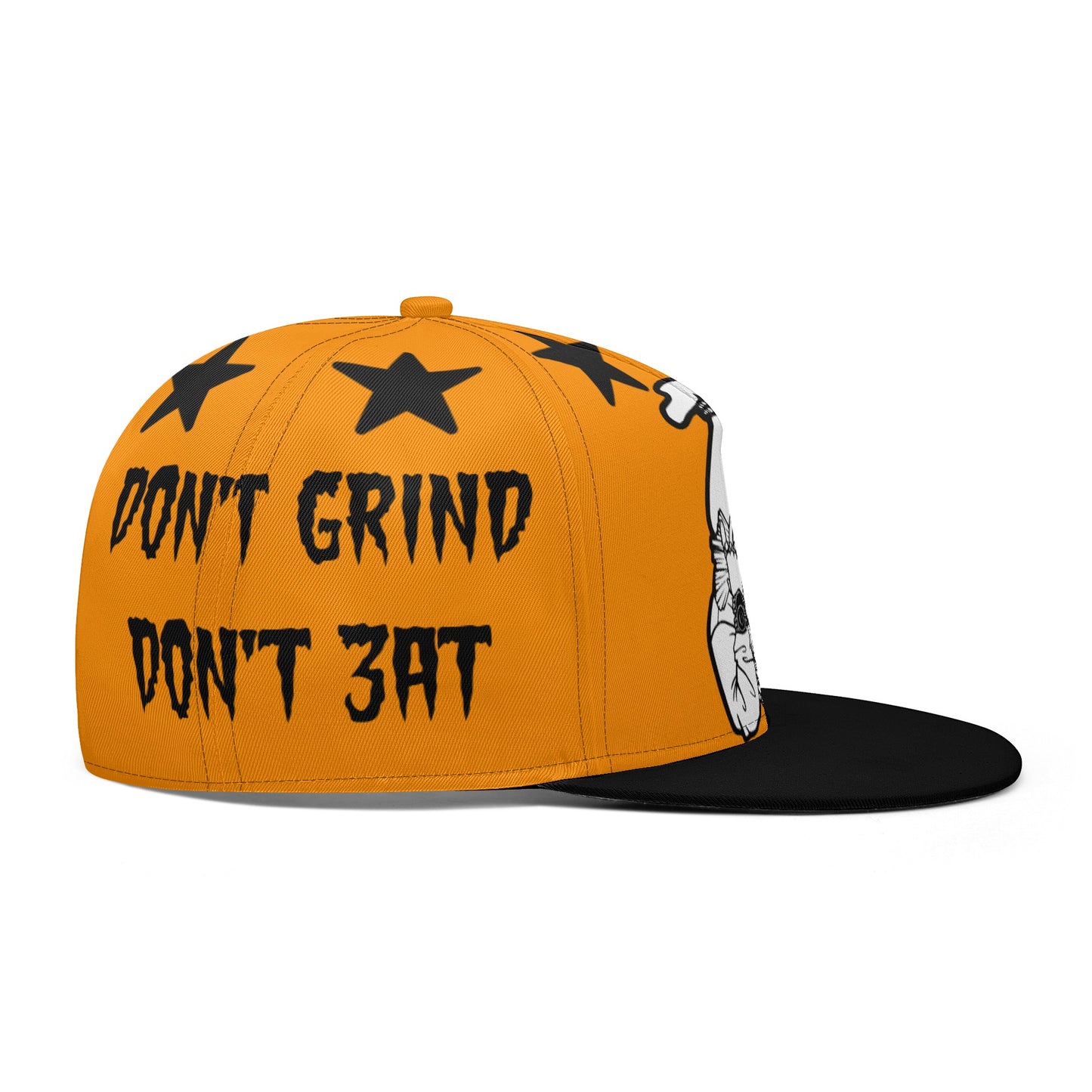 Money Man D.G.D.E (Dont Grind Dont Eat) Orange Snapbacks