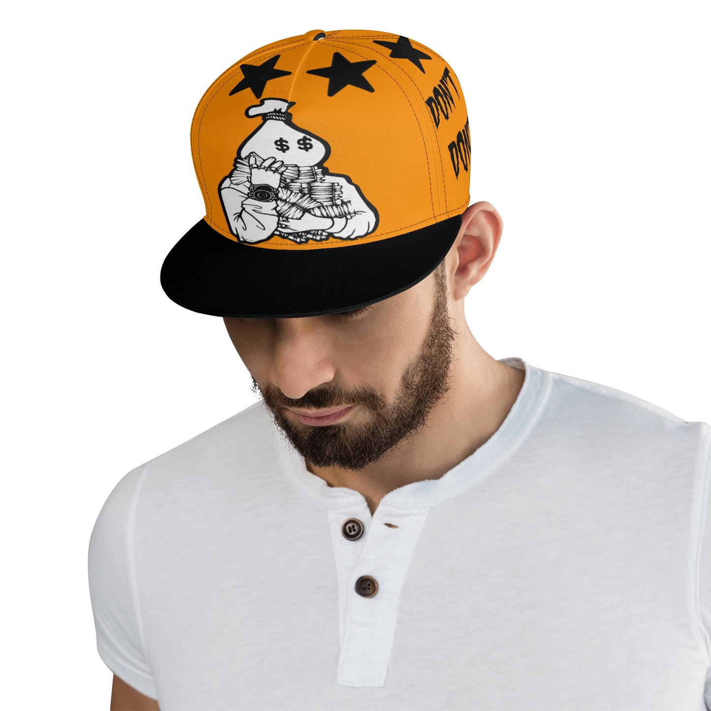 Money Man D.G.D.E (Dont Grind Dont Eat) Orange Snapbacks