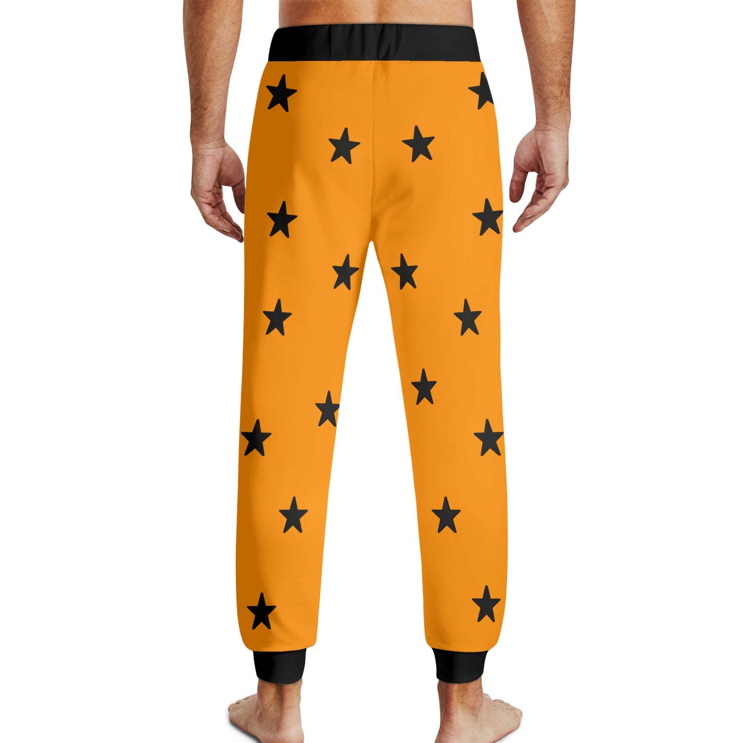 Money Man D.G.D.E (Dont Grind Dont Eat) Mens Orange Sweatpants