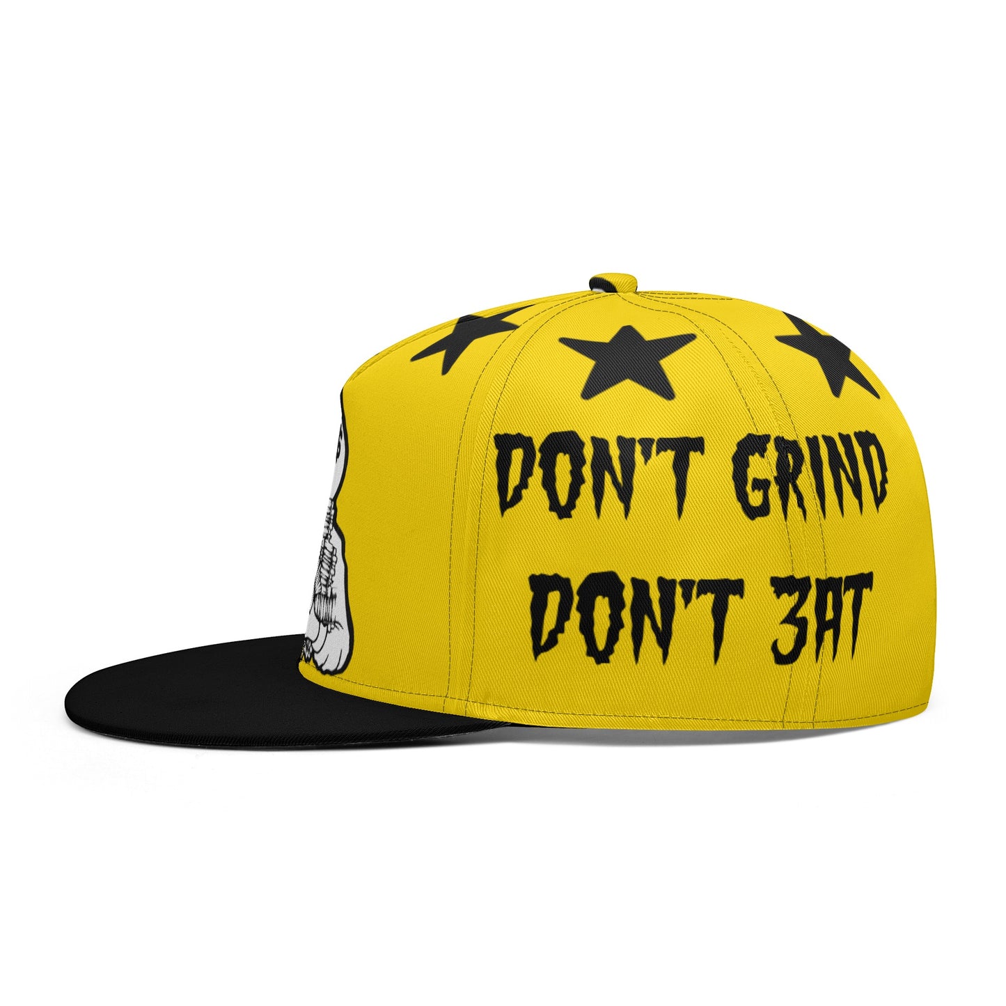 Money Man D.G.D.E (Dont Grind Dont Eat) Gold Snapbacks