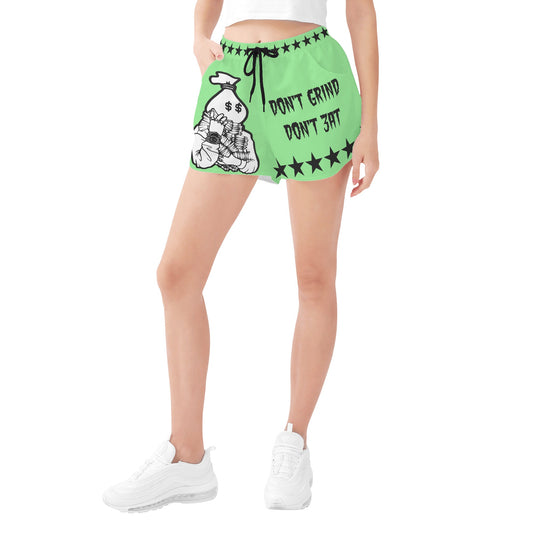 Money Man D.G.D.E (Dont Grind Dont Eat) Edition Womens Mint Green Shorts