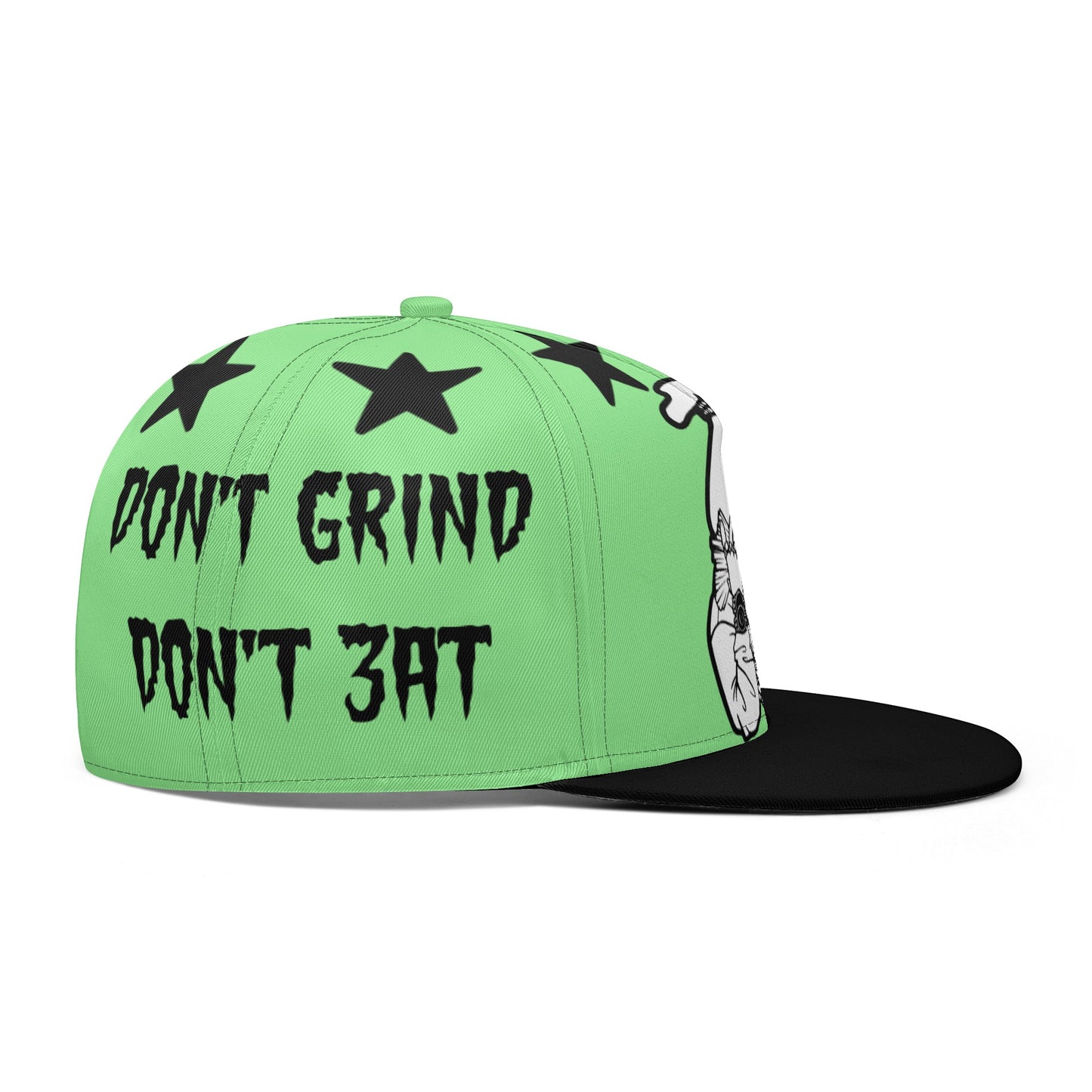 Money Man D.G.D.E (Dont Grind Dont Eat) Mint Green Snapbacks