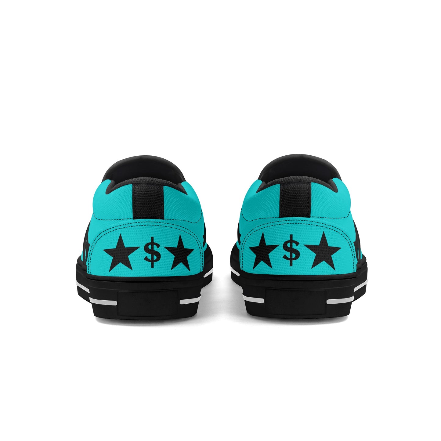 Money Man D.G.D.E (Dont Grind Dont Eat) Mens Turquoise Slip On Star Kicks