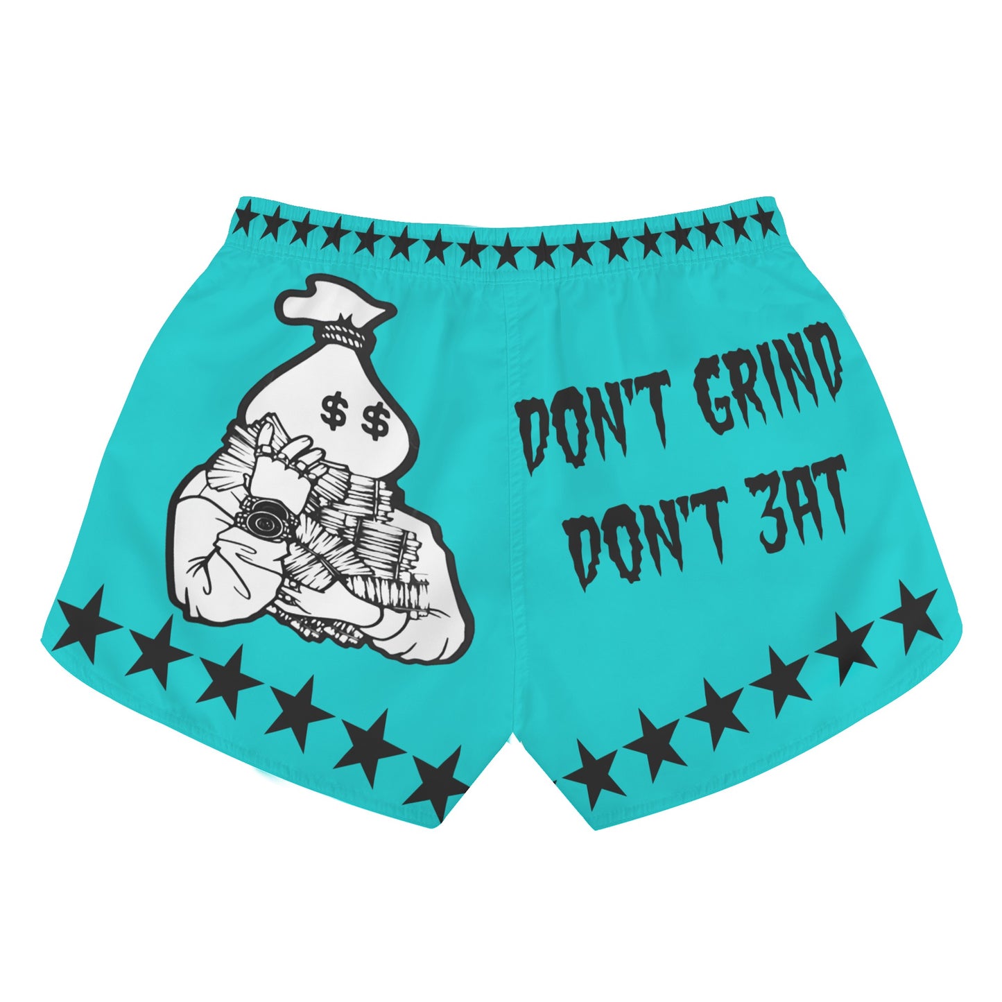 Money Man D.G.D.E (Dont Grind Dont Eat) Edition Womens Turquoise Shorts