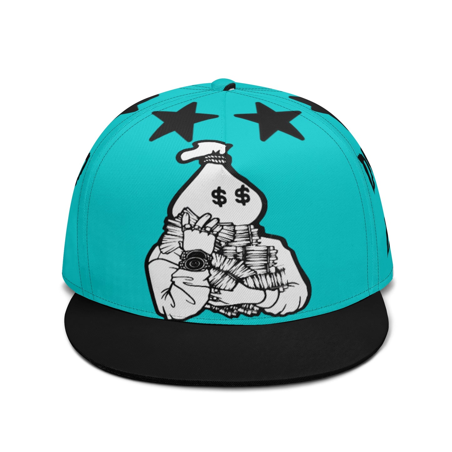 Money Man D.G.D.E (Dont Grind Dont Eat) Turquoise Snapbacks