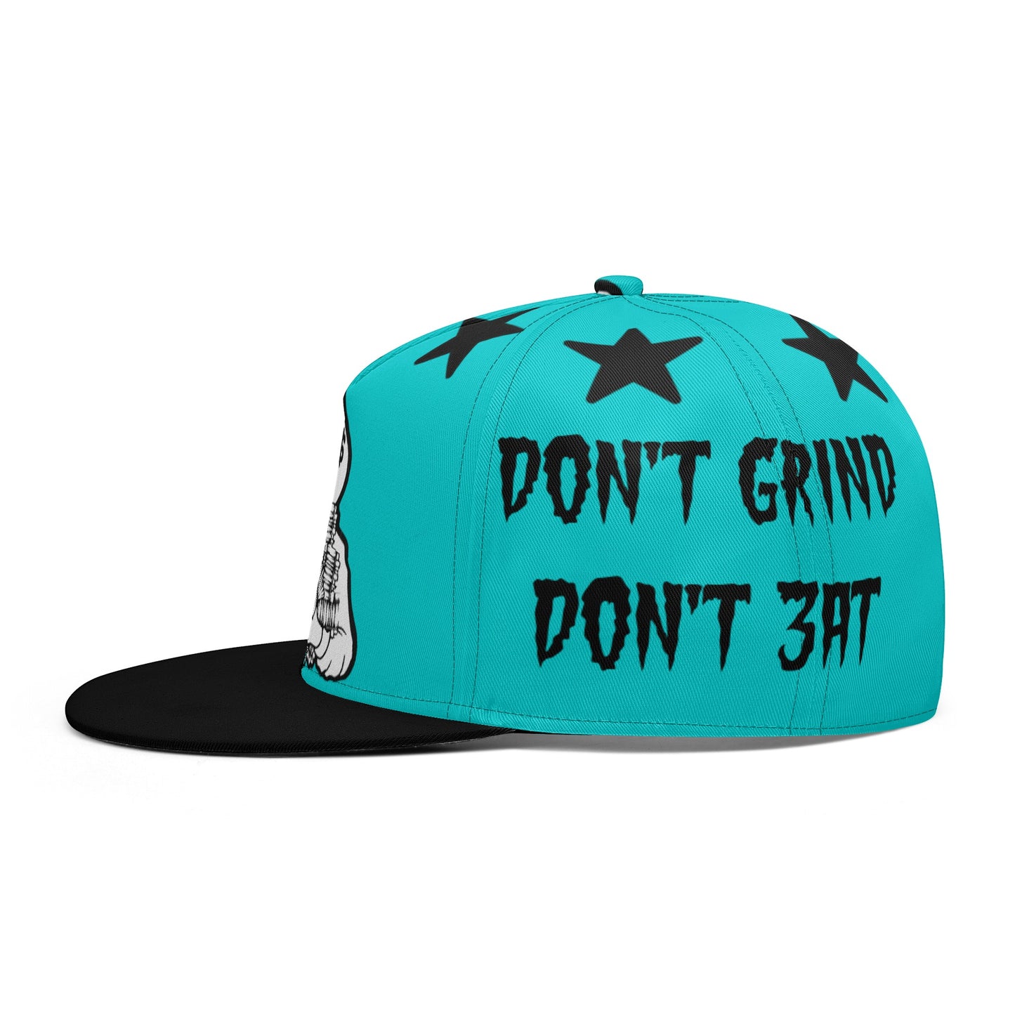 Money Man D.G.D.E (Dont Grind Dont Eat) Turquoise Snapbacks